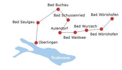 Karte Bäderstraße