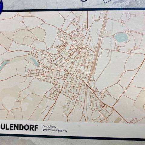Bild: Puzzle von Aulendorf in google-Map